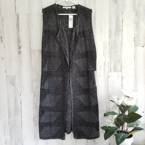 eight eight eight Sweaters - EIGHT EIGHT EIGHT Sleeveless Long Cardigan